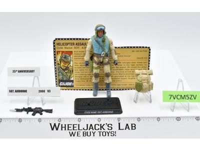 SGT. Airborne v3 100% Complete GI Joe 25th Anniversary 2008 Hasbro Figure