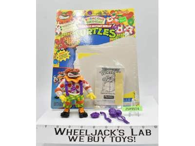 Crazy Clownin' Mike w/Cardback 100% Complete TMNT 1992 Playmates Figure