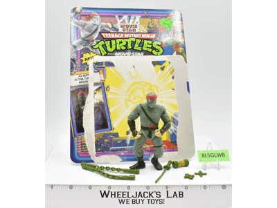 Movie Star Foot Soldier w/Cardback NR MINT 100% Complete TMNT 1992 Playmates