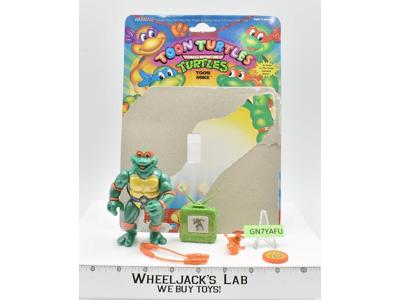 Toon Mike w/Cardback NR MINT 100% Complete TMNT 1993 Playmates Action Figure