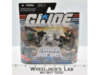 Snake Eyes + Timber &amp; Zartan G.I. Joe Combat Heroes 2008 Hasbro NEW MOSC SEALED