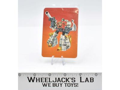 Sludge Card 37 Variant Color 1985 G1 Transformers Action Trading Cards