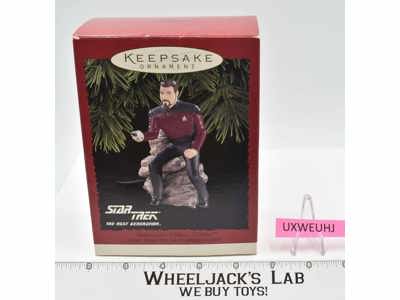 Commander William J. Riker Star Trek MIB Keepsake Ornament 1996 Hallmark