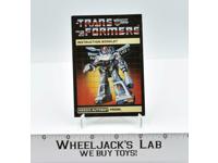 Prowl Action Figure Vintage Instruction Manual 1984 Hasbro G1 Transformers