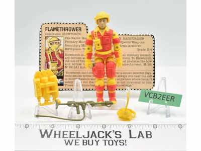 Blowtorch V1 100% Complete G.I. Joe 1984 ARAH Hasbro Vintage Action Figure