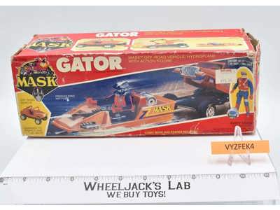 Gator Hayes 100% Complete W Box 1985 MASK Kenner Vintage