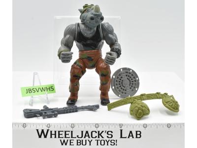 Rocksteady SOFT HEAD Teenage Mutant Ninja Turtles TMNT 1988 Playmates Figure