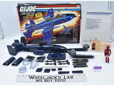 Cobra Rattler W/ Wild Weasel 100% Complete W/Box G.I. Joe 1984 Hasbro Vintage