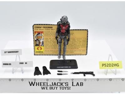 Cobra EEL 100% Complete 25th Anniversary G.I. Joe 2008 Hasbro Action Figure