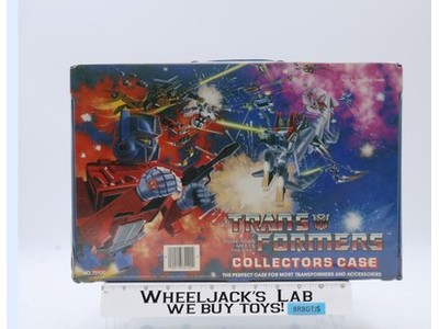 Vinyl Collectors Case W/Tray 1984 Tara Toy Corp. G1 Transformers Vintage