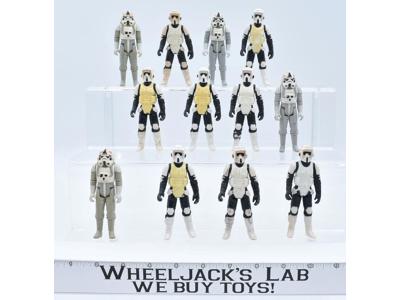 Lot of 12 Star Wars 1980s Biker Scout Kenner Vintage Action Figures