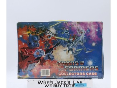 Vinyl Collectors Case W/Tray 1984 Tara Toy Corp. G1 Transformers Vintage