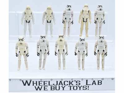 Lot of 10 Star Wars 1980s Storm Trooper Kenner Vintage Action Figures