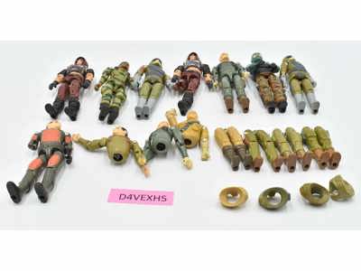 Lot of Broken GI Joe Figures Hasbro 1980's Vintage Action Figures
