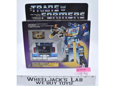 Soundwave NICE FIGURE W Canadian ERROR Box Complete Hasbro G1 Transformers 1984