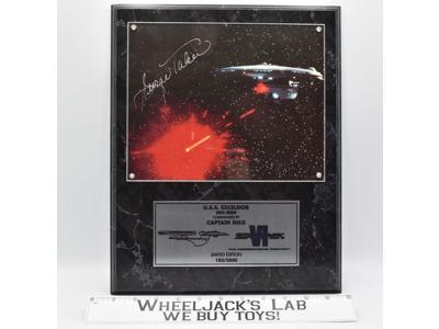 Captain Sulu Star Trek Undiscovered Country George Takei AUTOGRAPHED Plaque