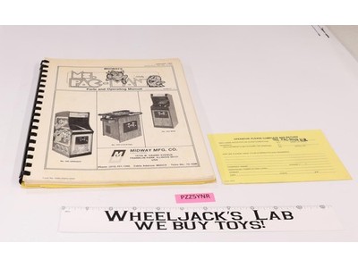 Midway's Ms. PAC-MAN Arcade Game #595, 599, 602 Parts & Operating Manual 1982