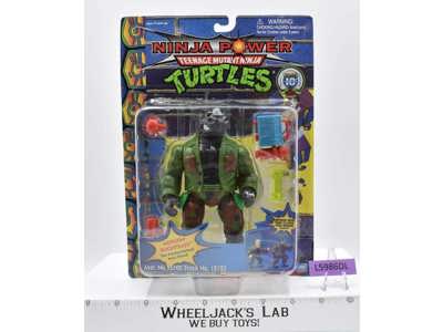 Mutatin' Rocksteady Teenage Mutant Ninja Turtle Ninja Power TMNT Playmates MOSC