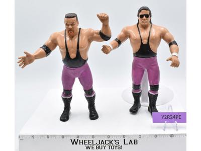 Jim Neidhart &amp; Bret Hart 1987 Hart Foundation WWF LJN Titan Sports 8" Vintage