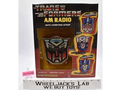 Freedom Fighter AM Radio W/Carrying Strap G1 Transformers NEW 1980's Nasta