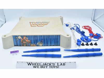 Sling EM Fling EM Wrestling Ring 100% Complete WWF LJN Wrestling Vintage