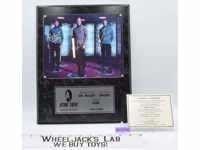 Star Trek Dr. McCoy Spock & Captain Kirk AUTOGRAPHED Plaque 1047/2500