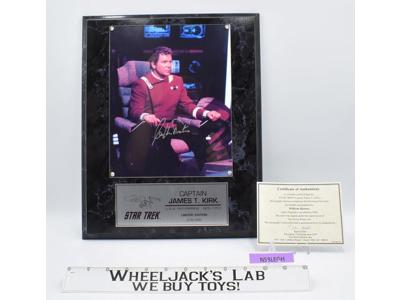 Captain Kirk Star Trek William Shatner AUTOGRAPHED Plaque 278/995