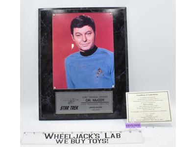 Dr. McCoy Star Trek DeForest Kelley AUTOGRAPHED Plaque 235/995