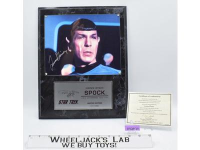 Science Officer Spock Star Trek Leonard Nimoy AUTOGRAPHED Plaque 317/995