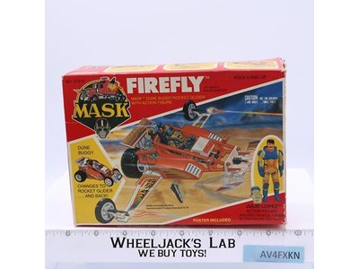 Firefly Julio Lopez 100% Complete W/Box MASK 1986 Kenner Vintage UNUSED STICKERS