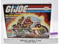 Silver Mirage Motorcycle Vehicle 100% Complete W/Box GI Joe 1985 Action Figure