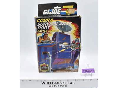Cobra Surveillance Port 100% Complete W/Box GI Joe 1986 Hasbro Vintage
