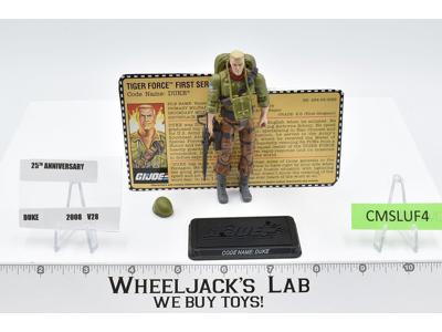 Duke v28 100% Complete GI Joe 25th Anniversary 2008 Hasbro Action Figure