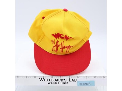 Hulk Hogan Yellow & Red Snapback Hat WCW Wrestling 1980s Vintage