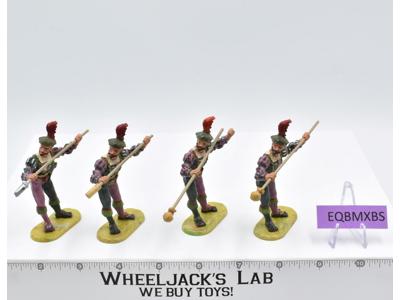 Lot of 4 German Mercenaries W/Artillery Bore Swab Landsknechte 1970's Elastolin