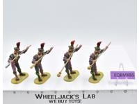 Lot of 4 German Mercenaries W/Artillery Bore Swab Landsknechte 1970's Elastolin
