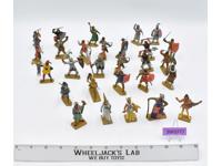 Lot of Plastic Knights Miniature Figurines 1970-80's Starlux