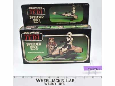 Speeder Bike 100% Complete W/Box Star Wars ROTJ Kenner 1983 Vehicle MINT MIB