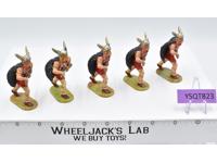Lot of 5 Viking Leaders with Swords 1970's Elastolin Germany