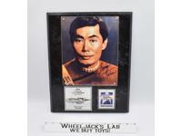 Sulu Commander 25th Anniv. Star Trek George Takei AUTOGRAPHED Plaque