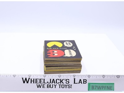 Lot of 53 Pac-Man Trading Card Stickers 1980 Bally Midway Fleer Vintage