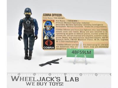 Cobra Officer V1.5 100% Complete G.I. Joe 1983 ARAH Hasbro Vintage Action Figure