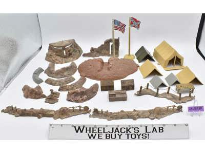 Lot of Tents/Camps for Army Miniature Figurines 1970-80's Unknown Brand