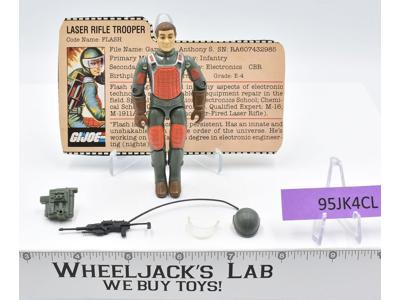 Flash V1.5 SWIVEL ARM 100% Complete G.I. Joe 1983 Hasbro Vintage Action Figure