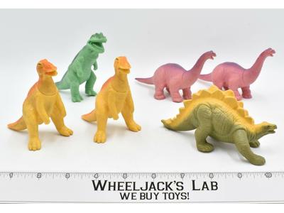 Lot of 6 Definitely Dinosaurs 1988 Playskool Toy Action Figure