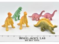 Lot of 6 Definitely Dinosaurs 1988 Playskool Toy Action Figure