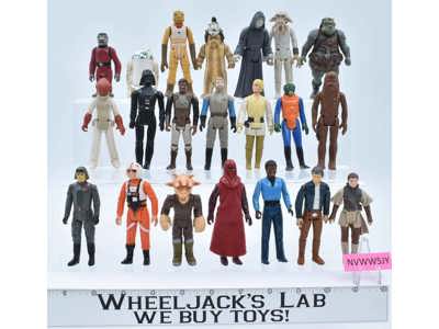 Lot of 21 Star Wars 1980s Kenner Vintage Action Figures