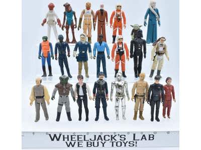 Lot of 22 Star Wars 1980s Kenner Vintage Action Figures