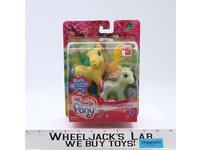 Meadowbrook + Flower Flash My Little Pony MLP 2004 Hasbro NEW SEALED