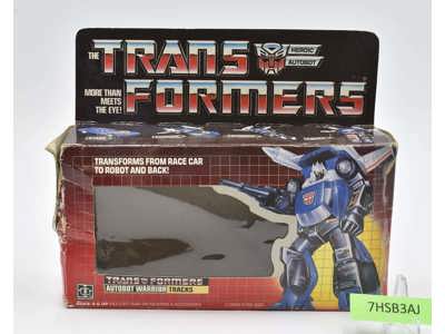 Tracks Box Only 1985 Action Figure Vintage Hasbro G1 Transformers